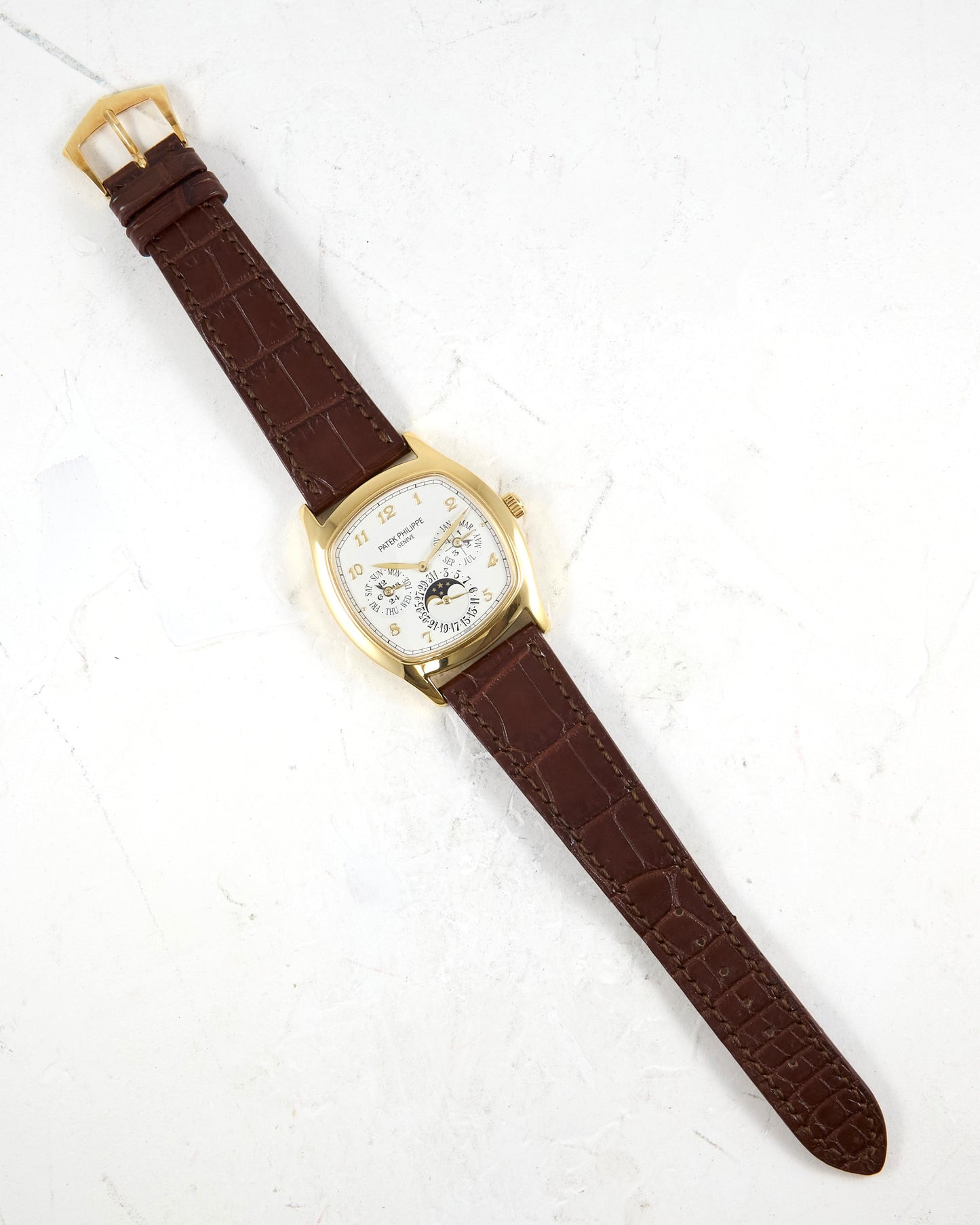Patek Philippe Perpetual Calendar 5940 in Yellow Gold with Patek Strap and Buckle