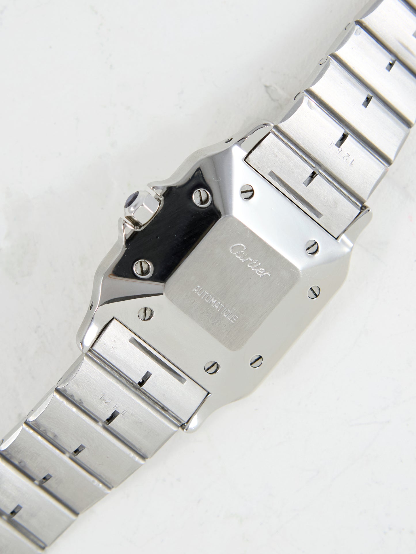 CARTIER SANTOS SLATE GREY DIAL WITH BOX & PAPERS
