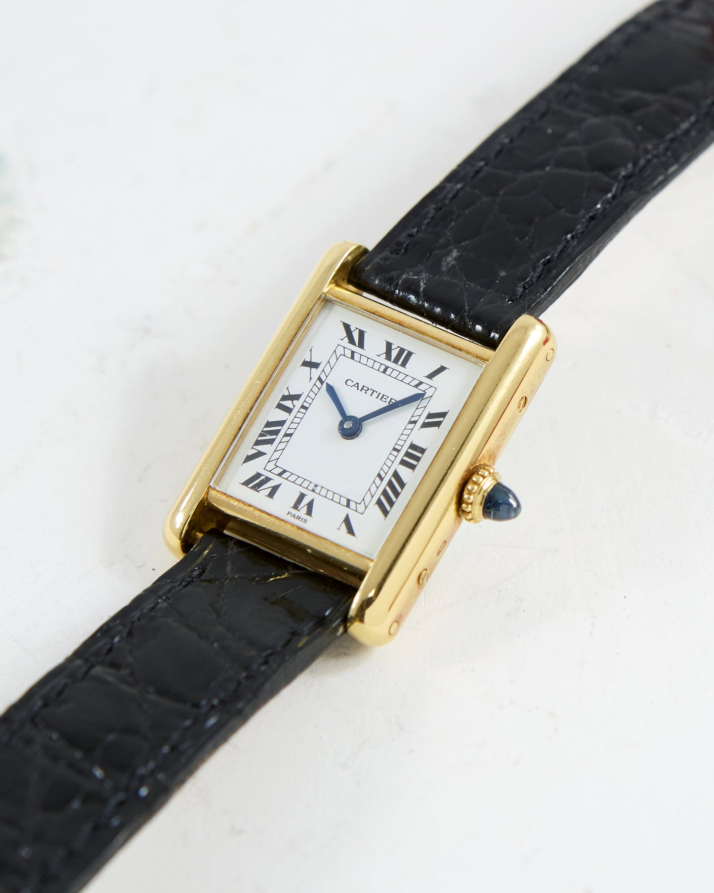 CARTIER TANK LOUIS PARIS DIAL IN YELLOW GOLD WITH DEPLOYANT CLASP