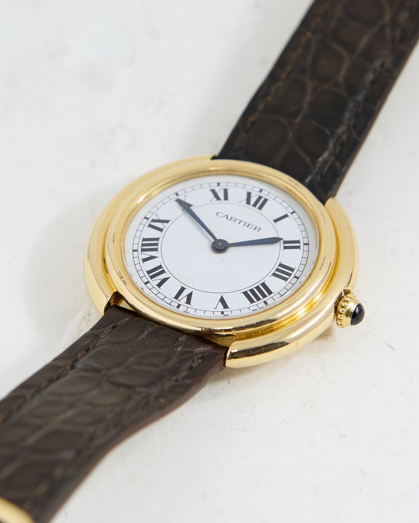 CARTIER VENDOME AUTOMATIC IN GOLD WITH DEPLOYANT BUCKLE