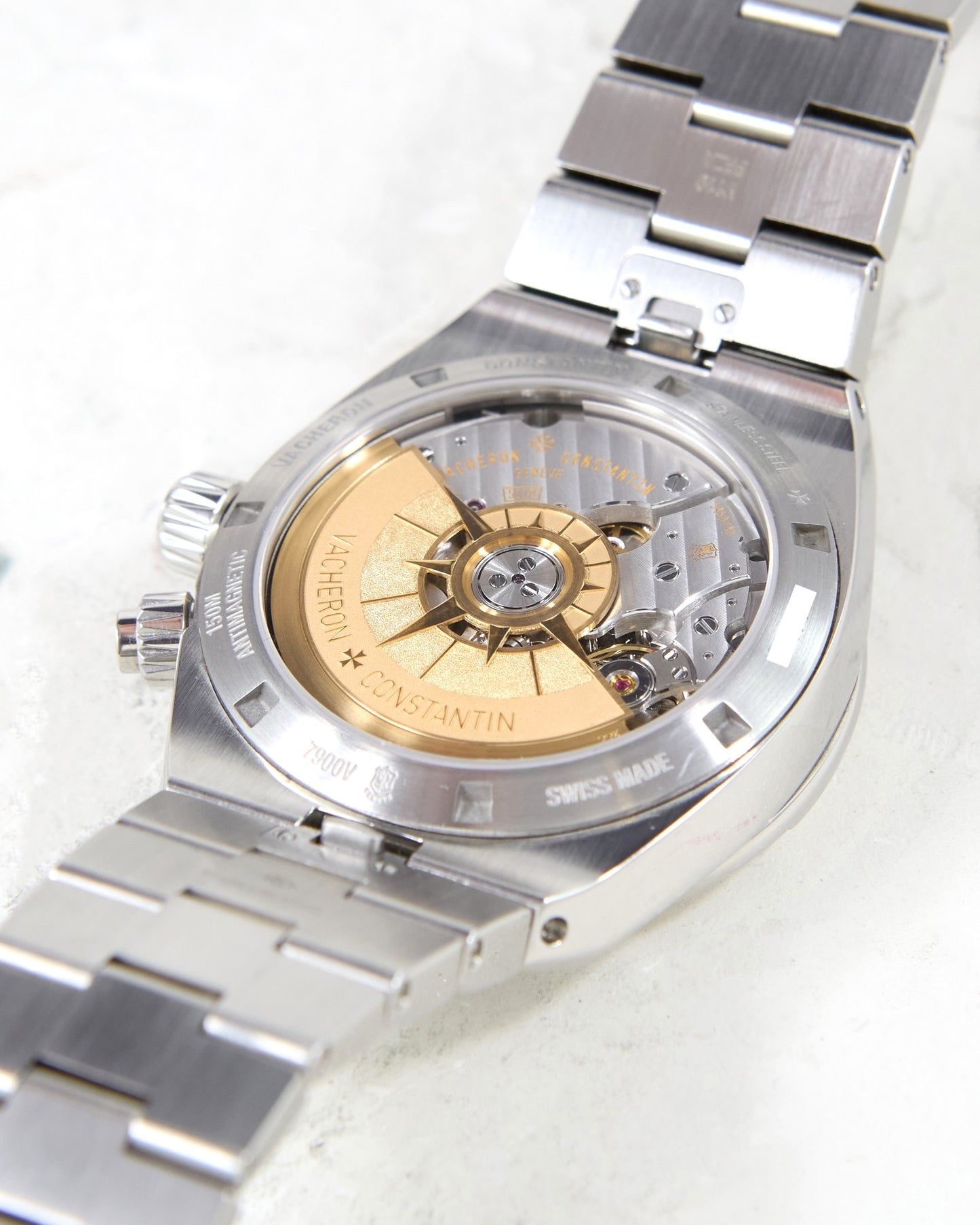 Vacheron Constantin Overseas Dual Time 7900V Blue Dial in Steel with Extra Straps and Box & Papers