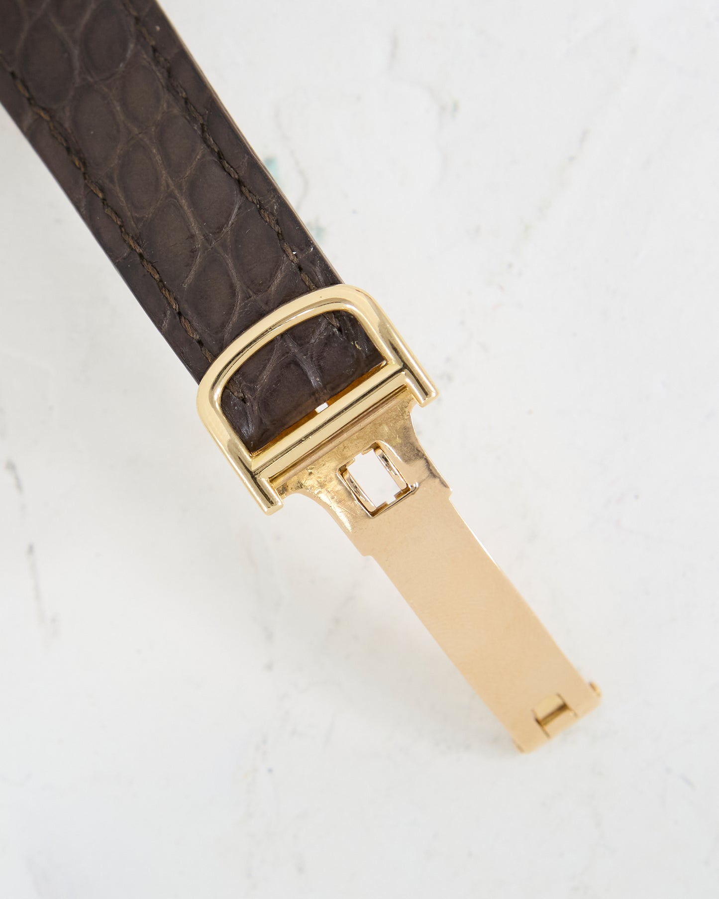 CARTIER VENDOME AUTOMATIC IN GOLD WITH DEPLOYANT BUCKLE