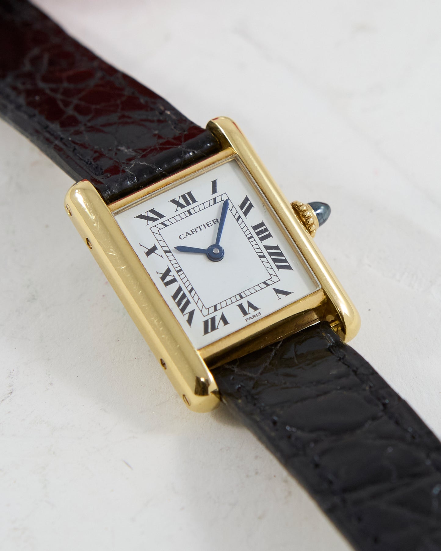 CARTIER TANK LOUIS PARIS DIAL IN YELLOW GOLD WITH DEPLOYANT CLASP