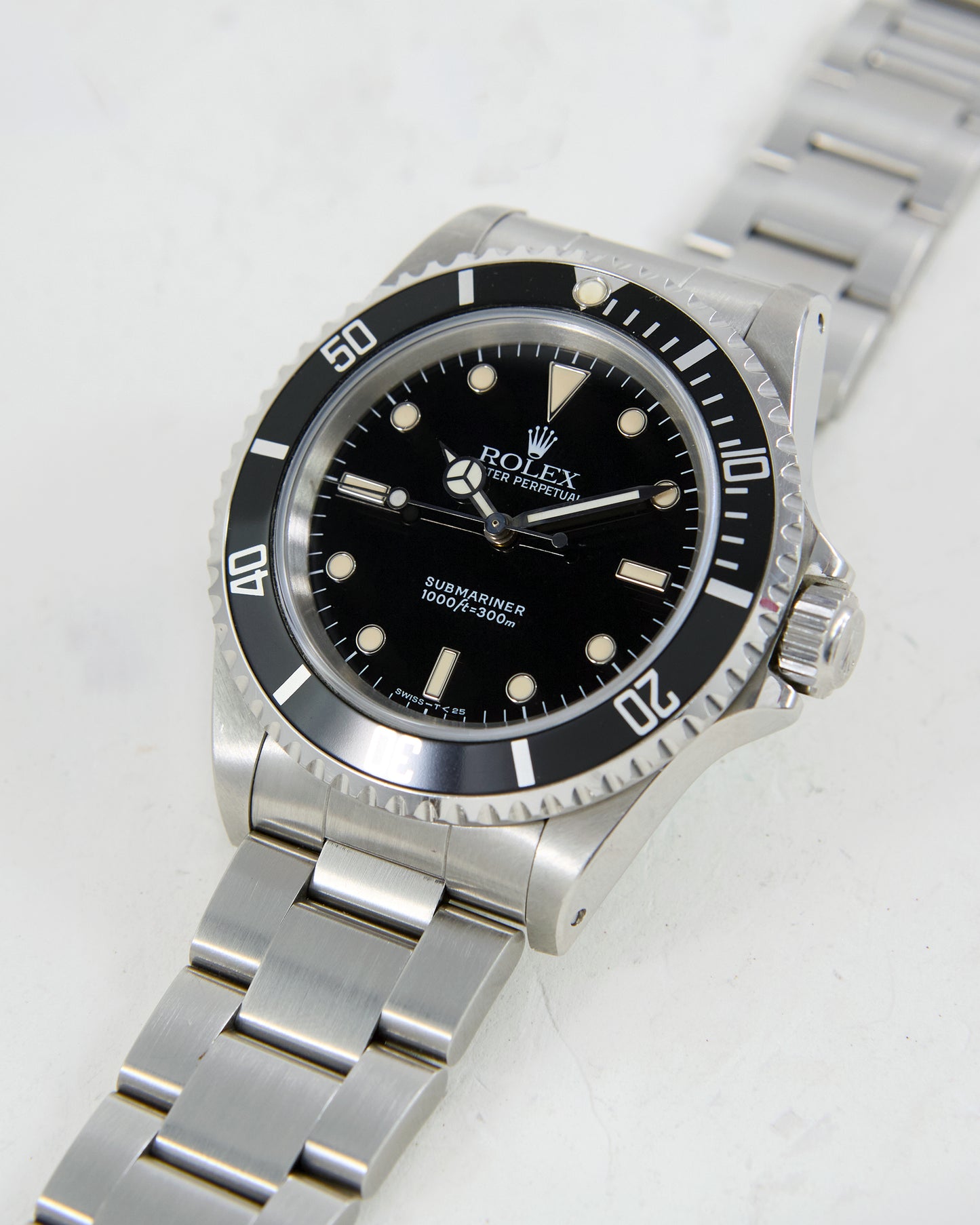 ROLEX SUBMARINER CREAMY MARKERS WITH PAPERS ON OYSTER BRACELET