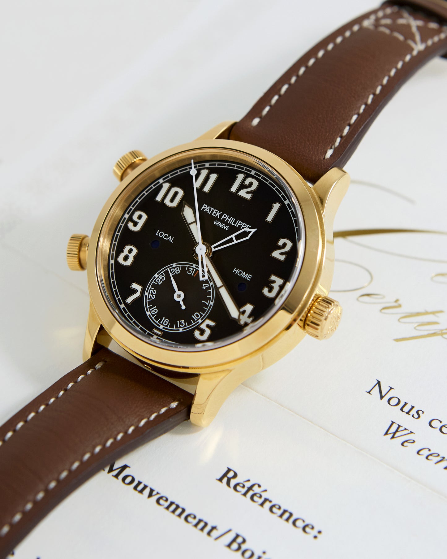 PATEK PHILIPPE CALATRAVA PILOT TRAVEL TIME 7234R WITH FULL SET OF BOX & PAPERS