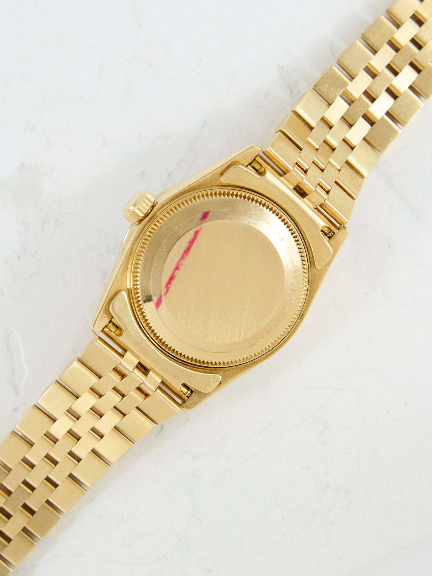 ROLEX DATEJUST VIGNETTE DIAMOND DIAL PYRAMID BEZEL WITH SPECIAL ORDER FACTORY BRACELET