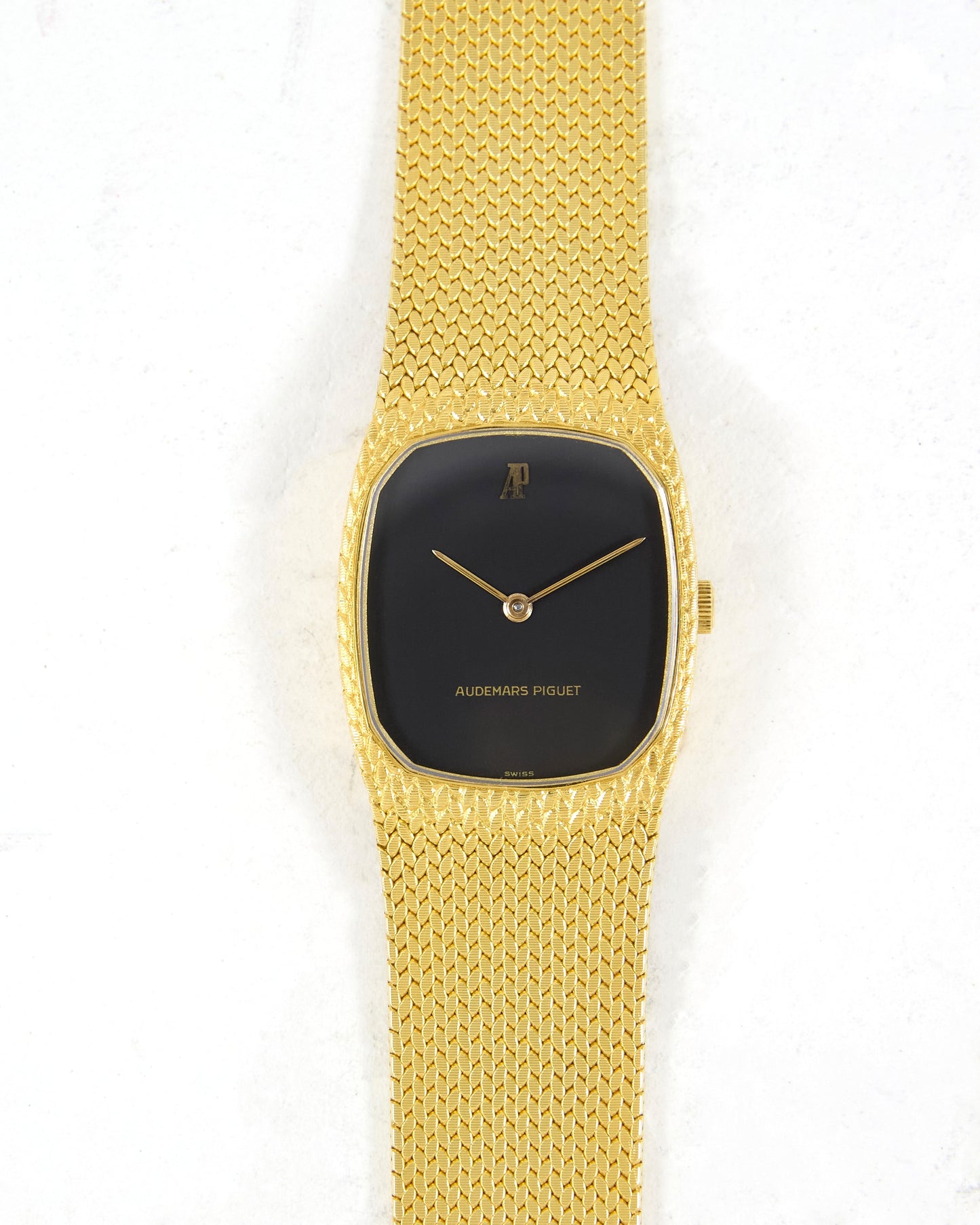 Audemars Piguet Cobra Black Matte Dial in Yellow Gold Case and Bracelet