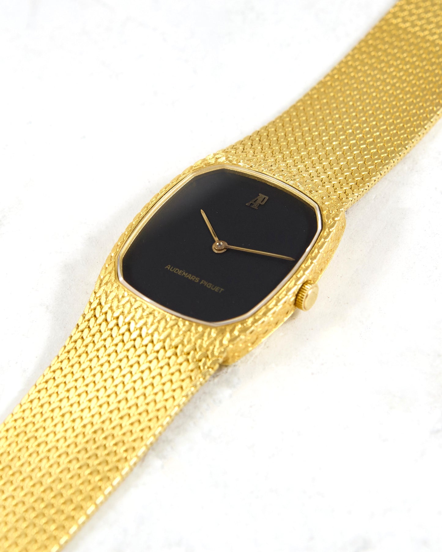 Audemars Piguet Cobra Black Matte Dial in Yellow Gold Case and Bracelet