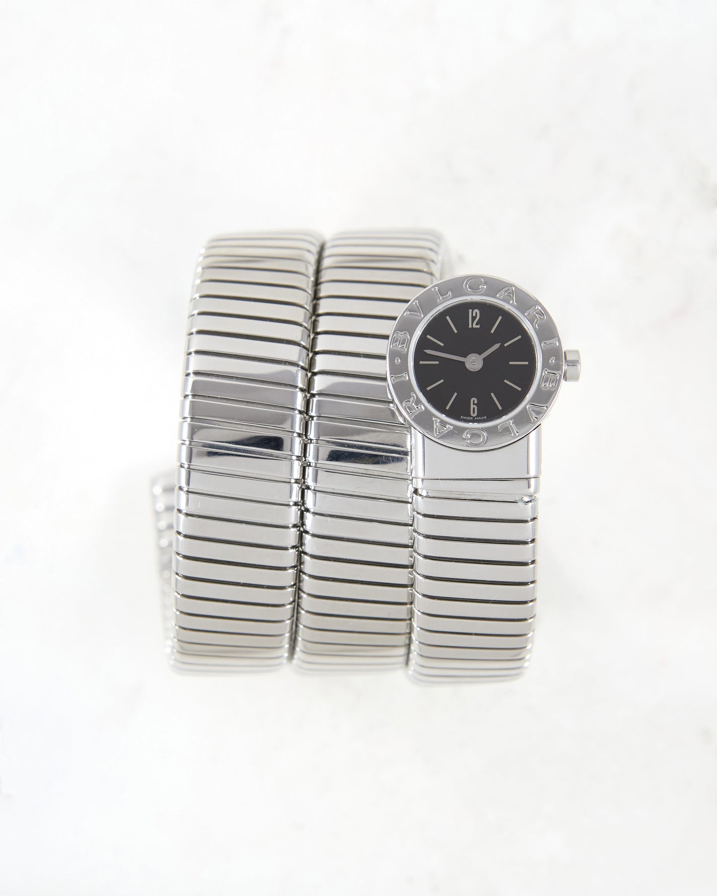 Bvlgari Serpenti Tubogas BB191TS Three Rows in Steel