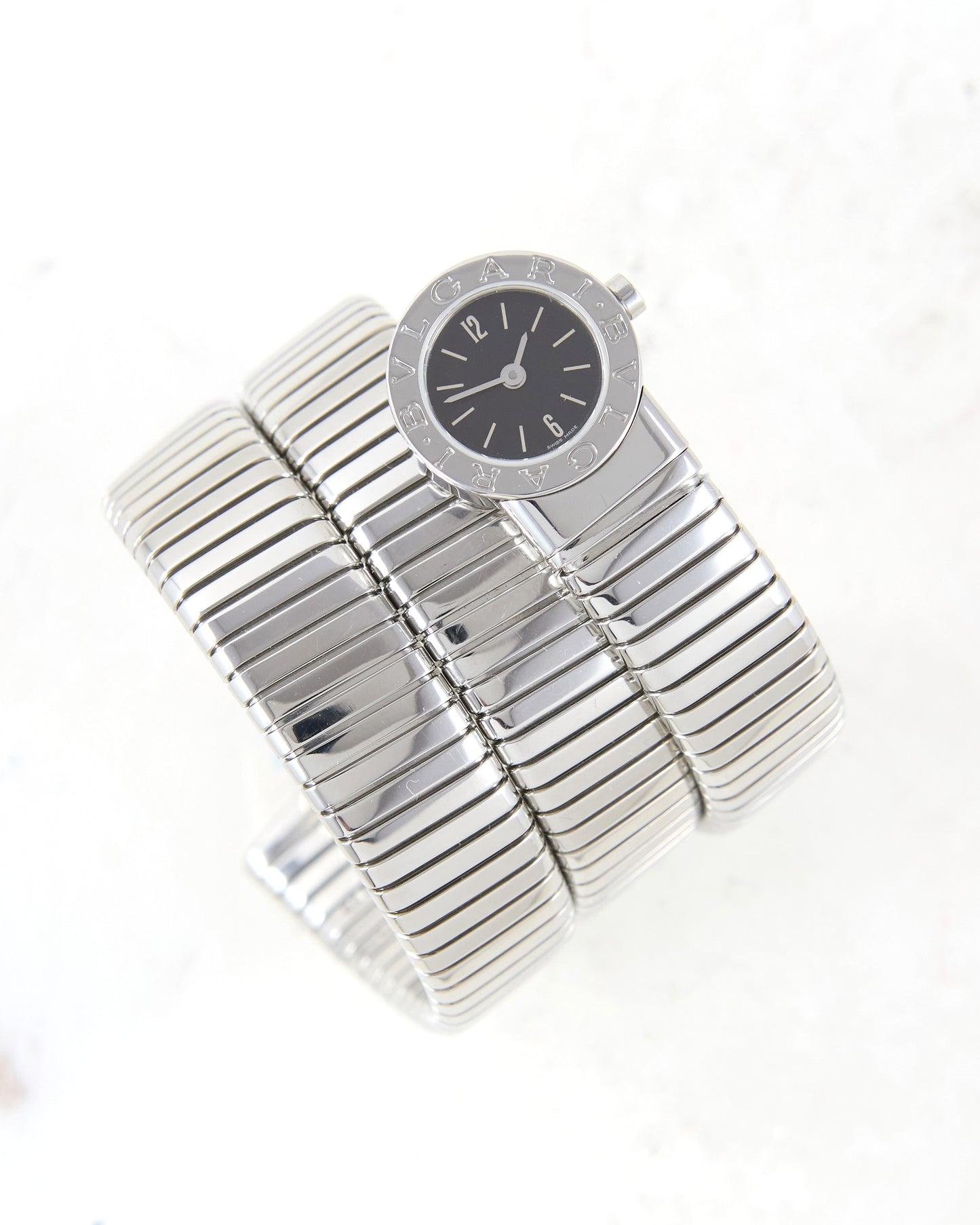 Bvlgari Serpenti Tubogas BB191TS Three Rows in Steel