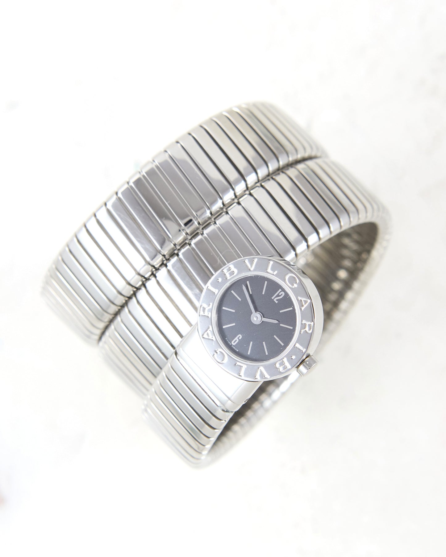 Bvlgari Serpenti Tubogas BB191TS Three Rows in Steel