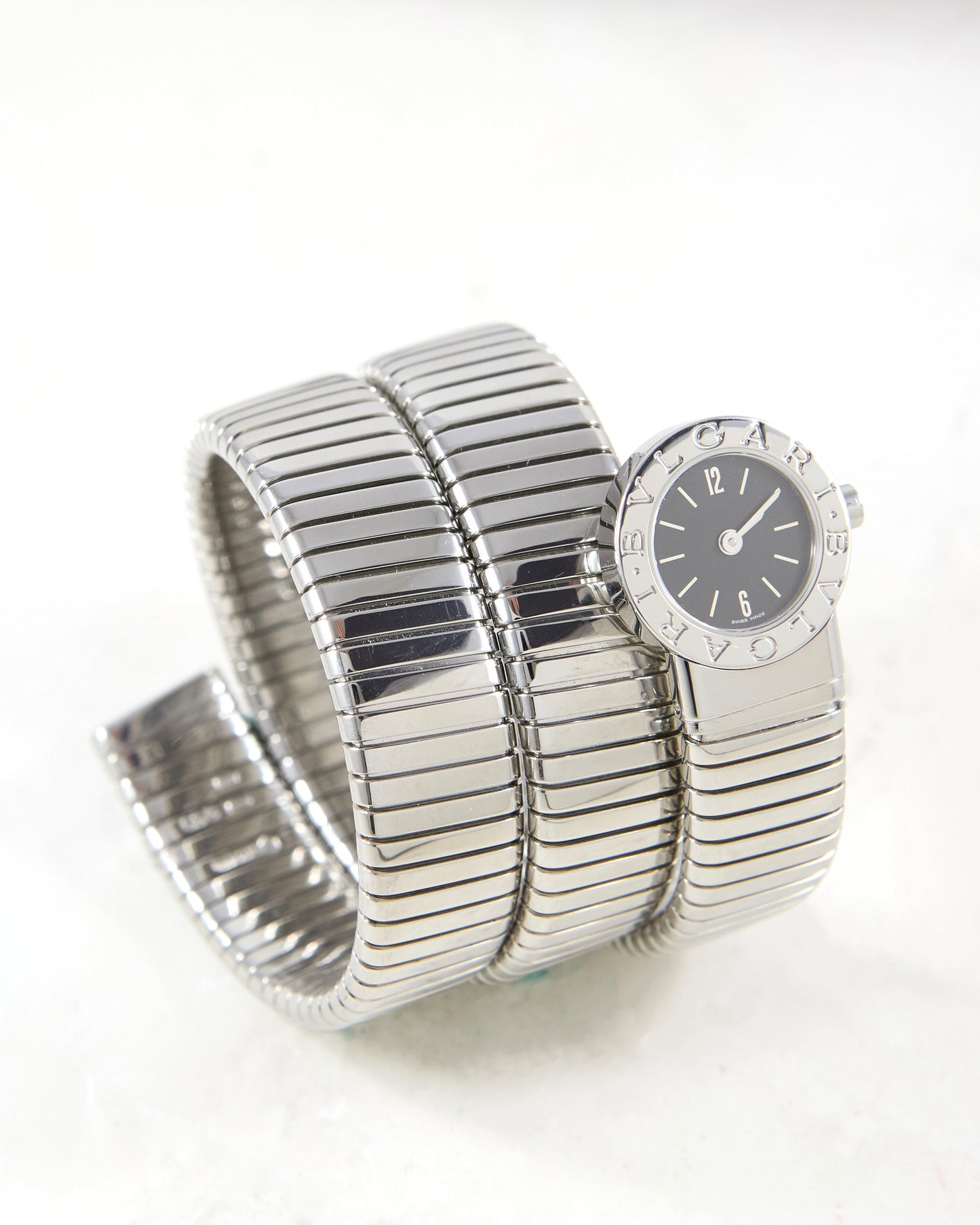 Bvlgari Serpenti Tubogas BB191TS Three Rows in Steel