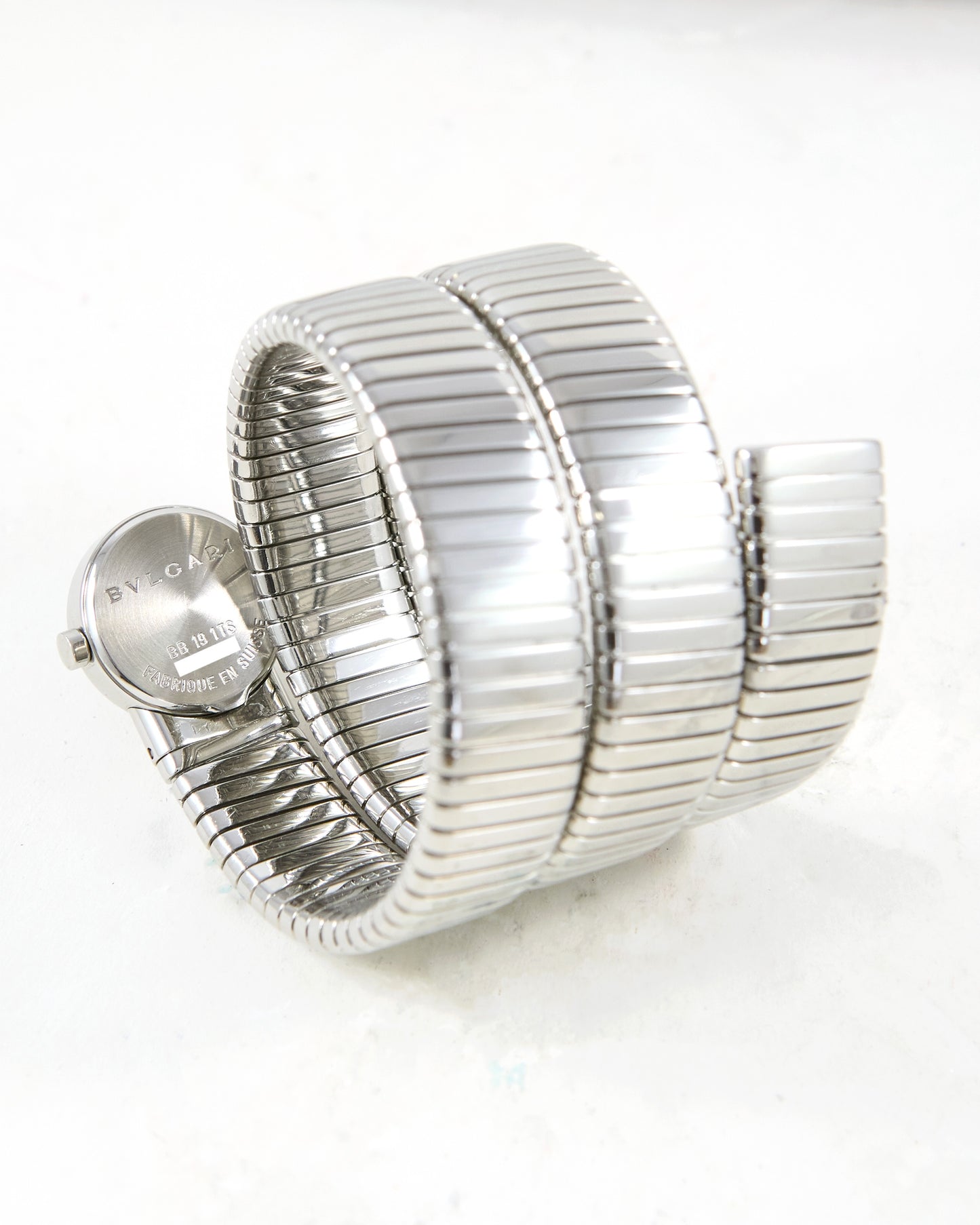 Bvlgari Serpenti Tubogas BB191TS Three Rows in Steel