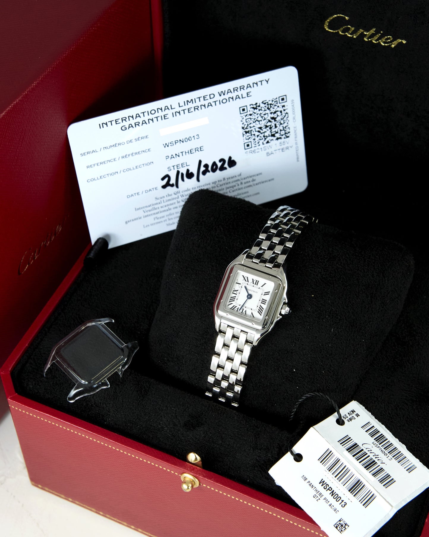 Cartier Panthere Small Size 4177 in Steel with Box & Papers - Unworn Condition