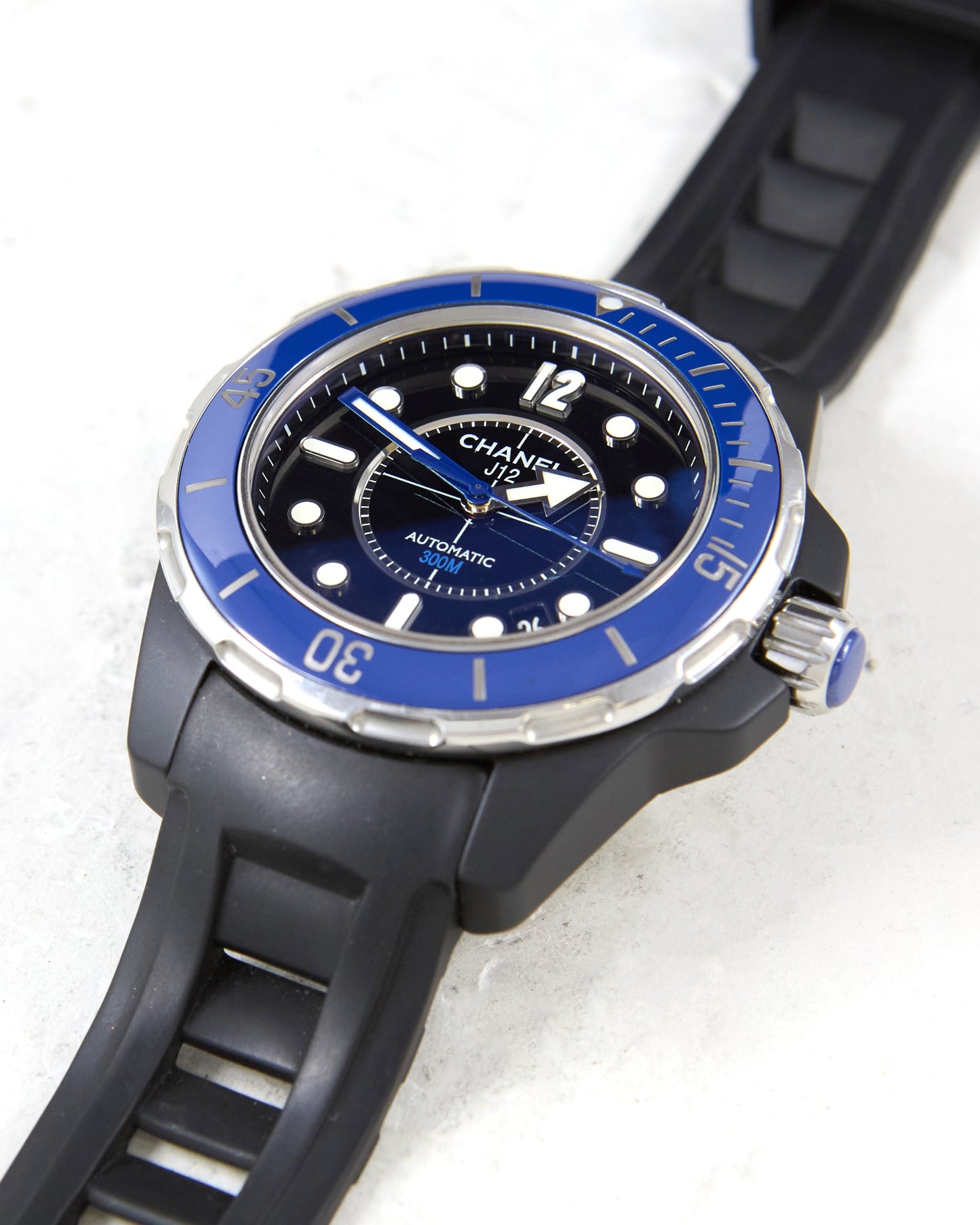 Chanel J12 Marine Automatic in Steel with Box & Papers