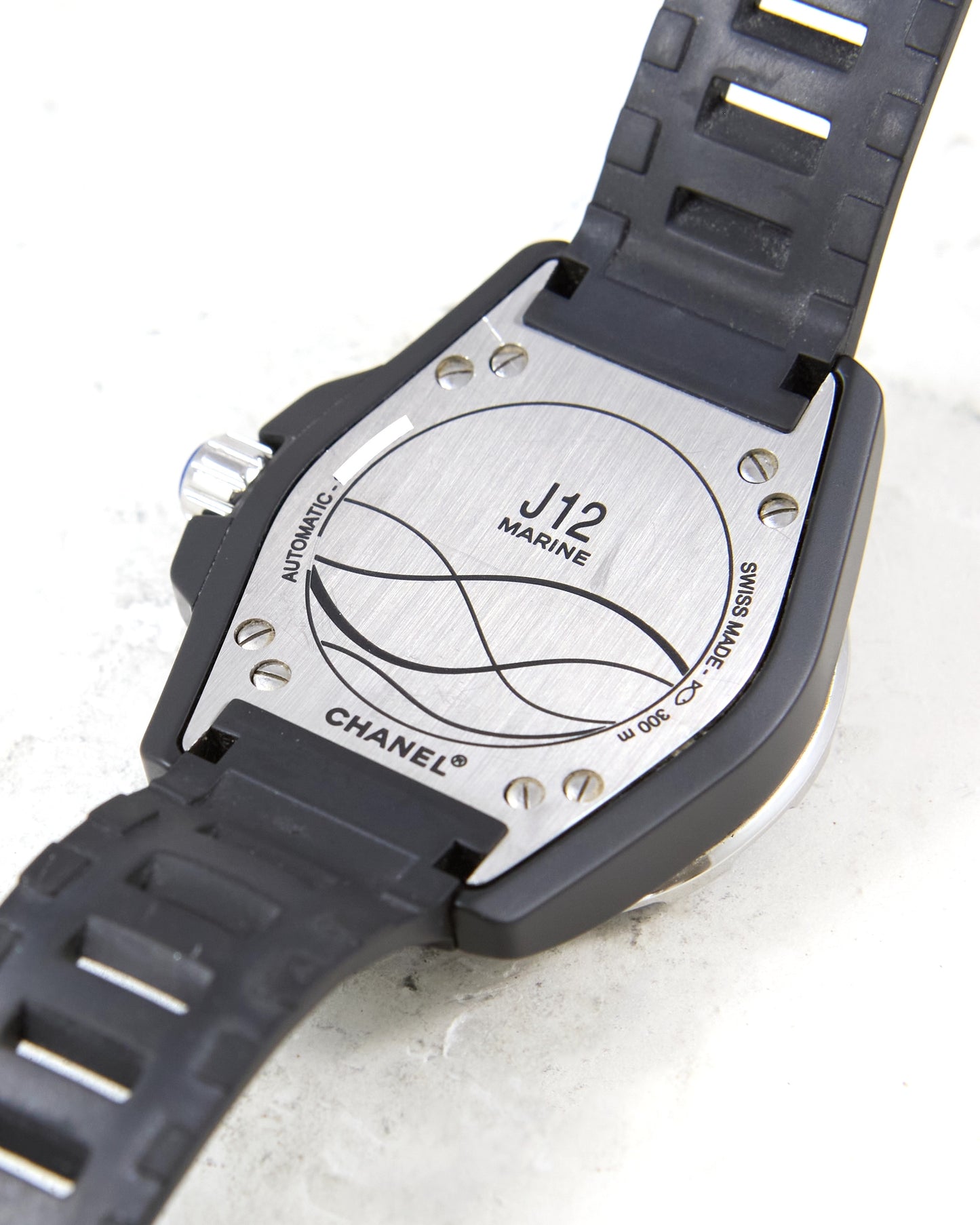 Chanel J12 Marine Automatic in Steel with Box & Papers