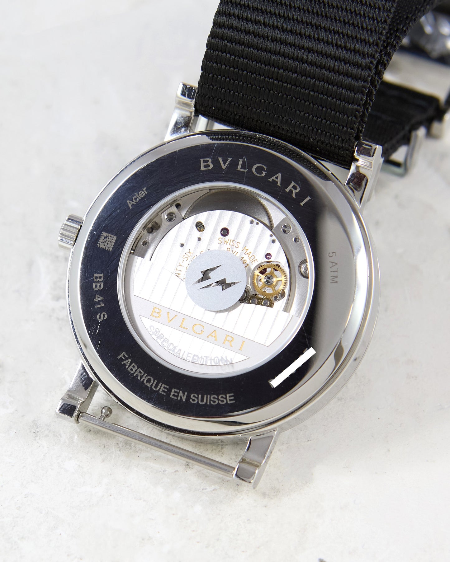 Bvlgari FRGMT Limited Edition BB41S Automatic in Steel with Box & Papers