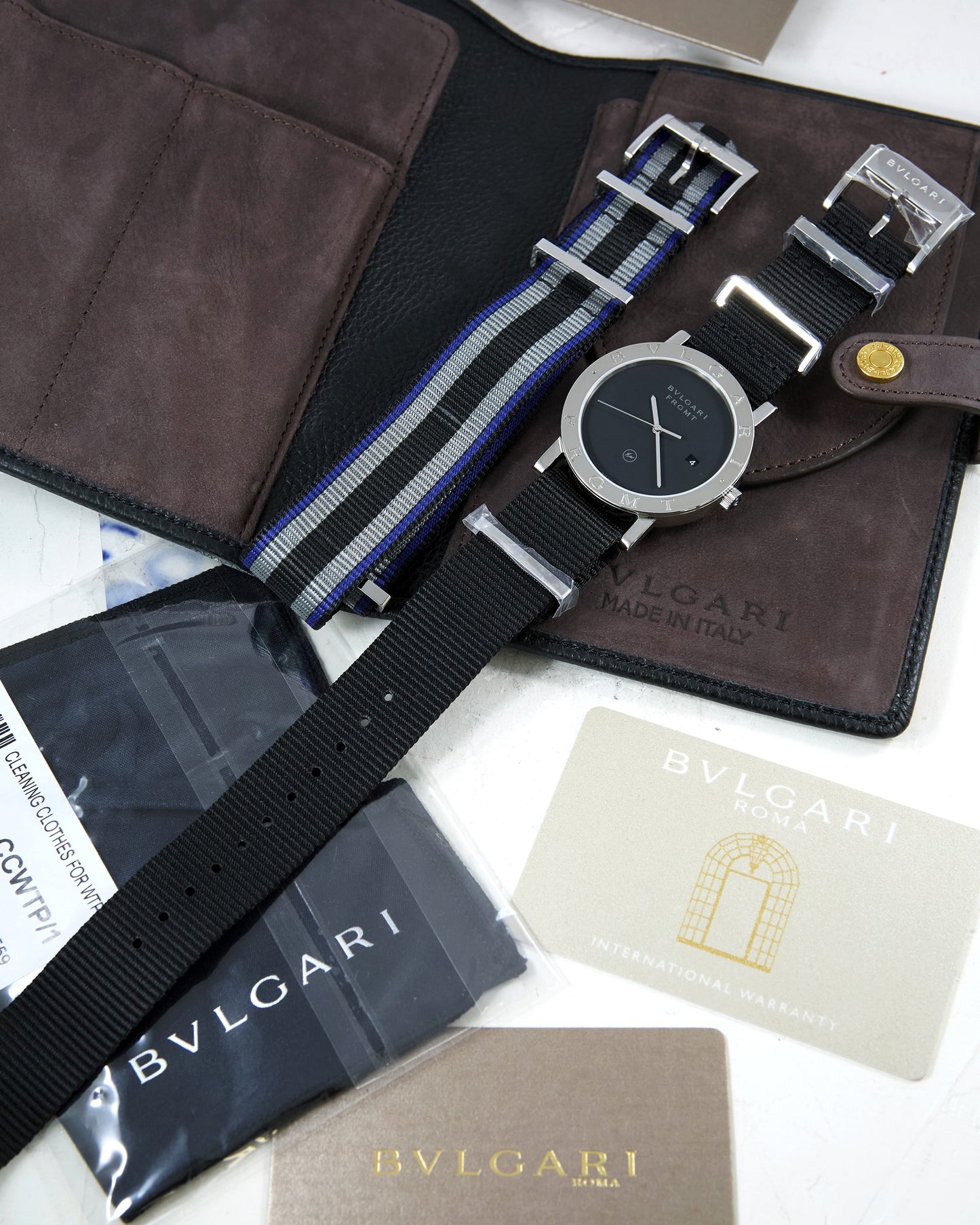Bvlgari FRGMT Limited Edition BB41S Automatic in Steel with Box & Papers