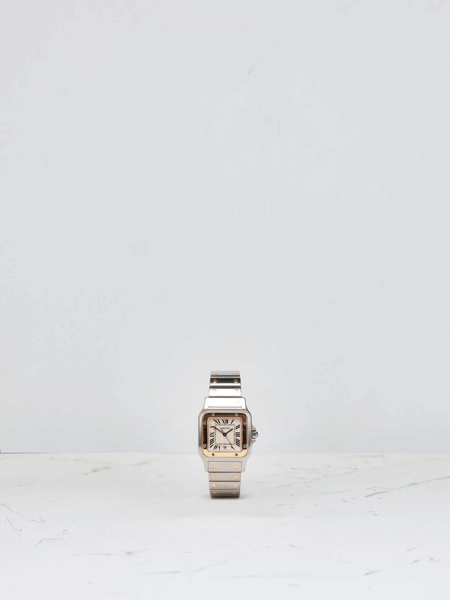 CARTIER 2-TONE SANTOS GALBÉE
