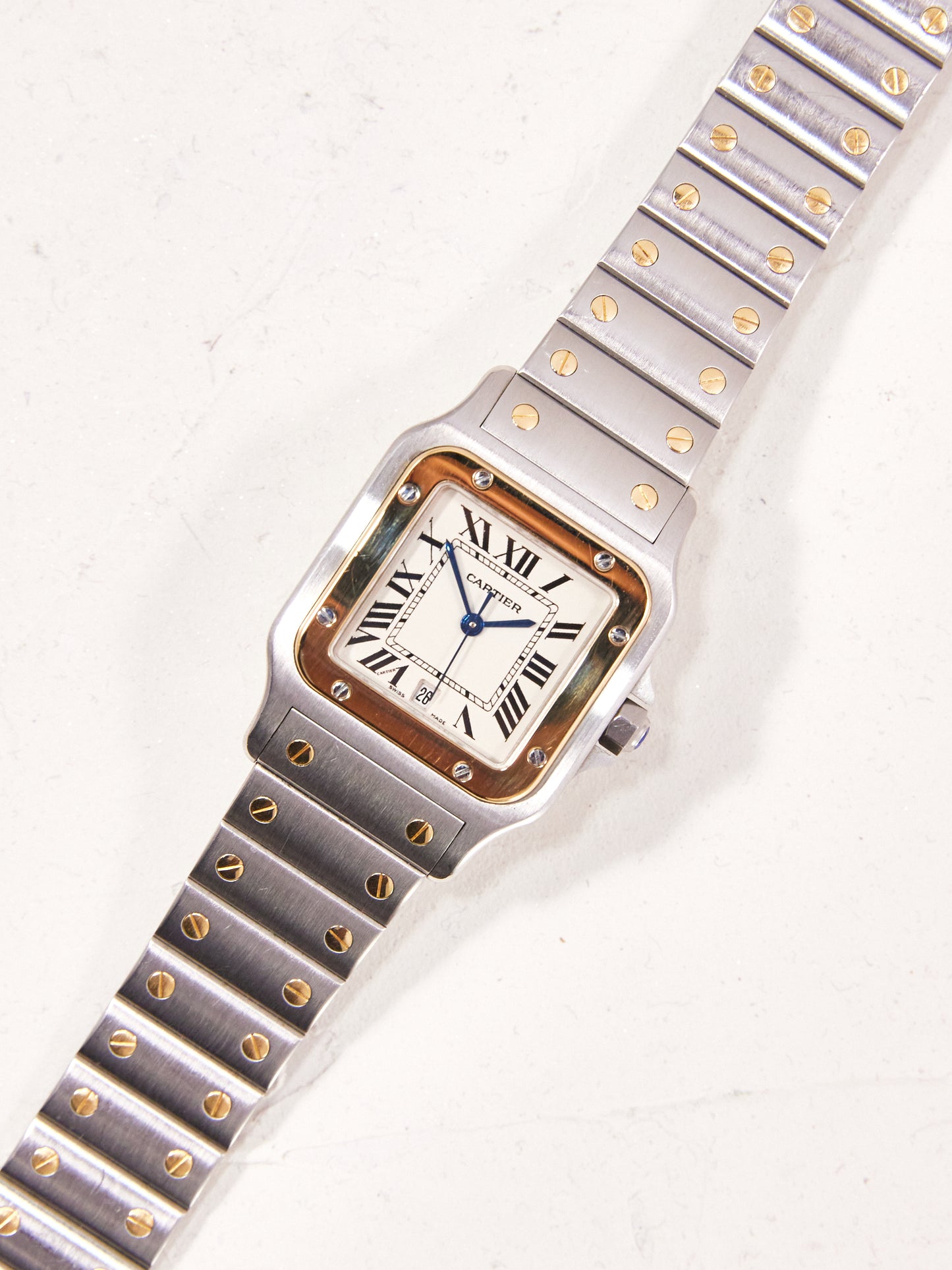 CARTIER 2-TONE SANTOS GALBÉE