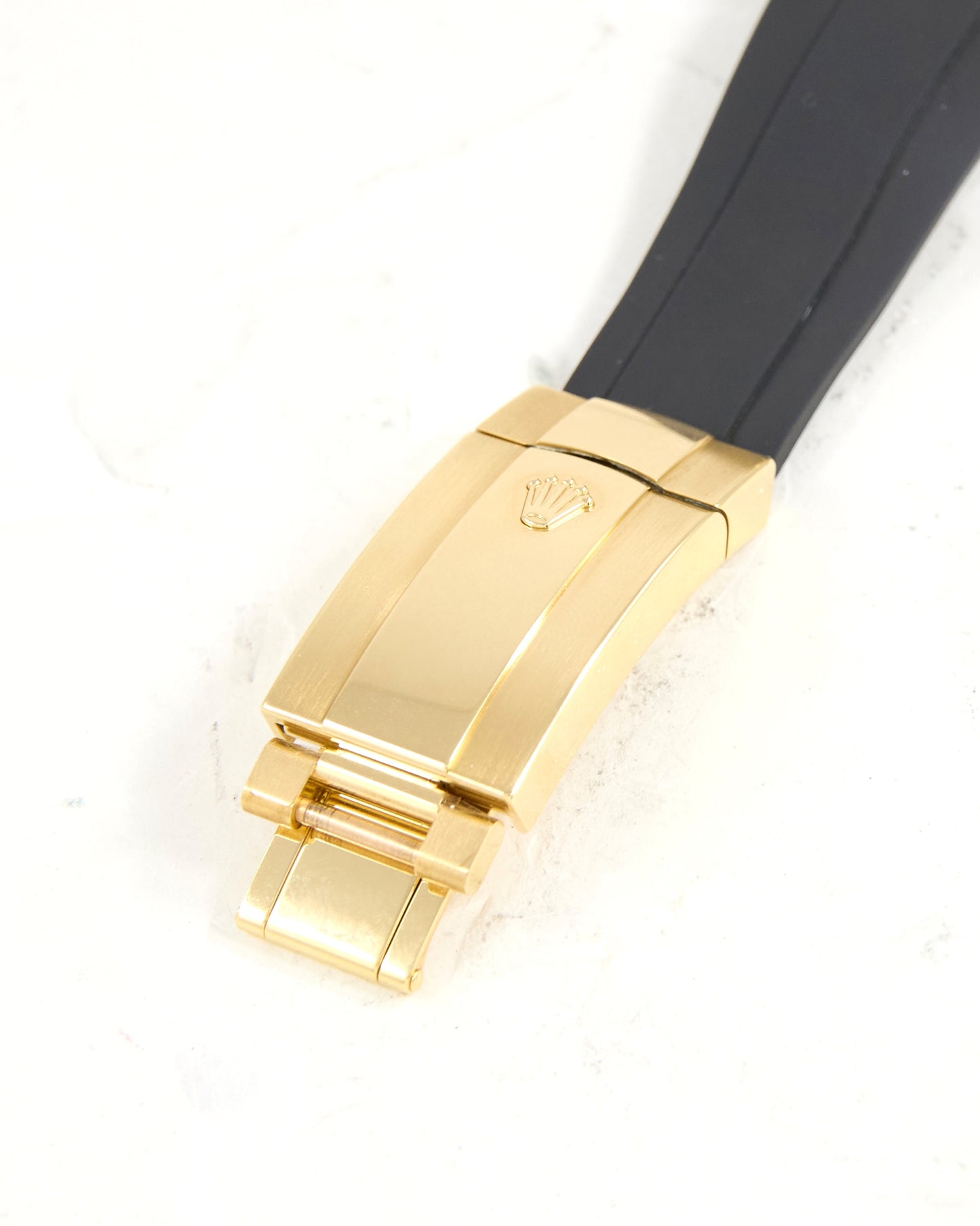 Rolex Sky-Dweller 336238 Black Dial in Yellow Gold Case on Oysterflex with Box & Papers