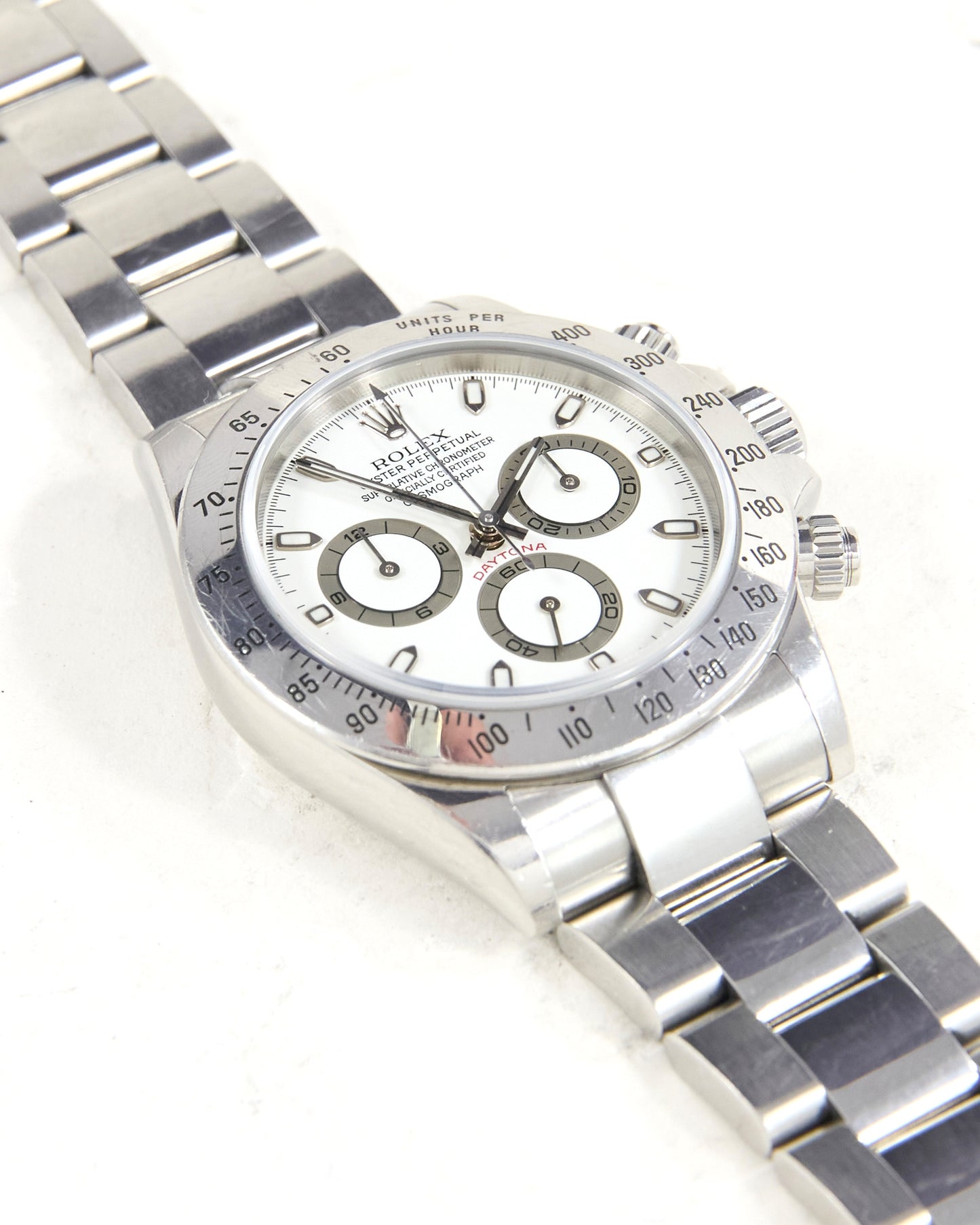 Rolex Daytona 116520 "Unpolished P-Serial" Dial Turning Creamy on Oyster Bracelet