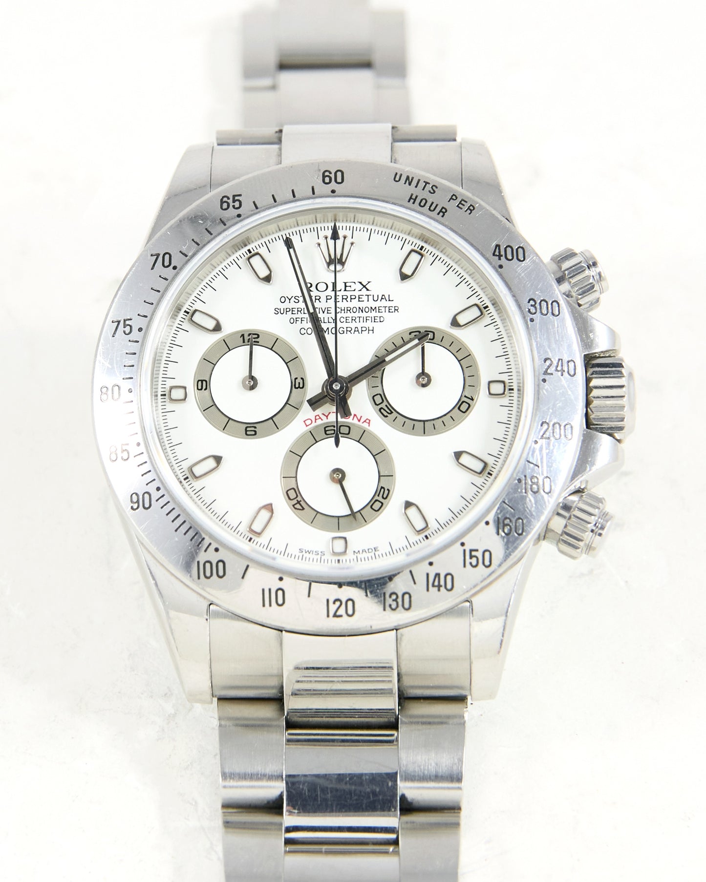 Rolex Daytona 116520 "Unpolished P-Serial" Dial Turning Creamy on Oyster Bracelet
