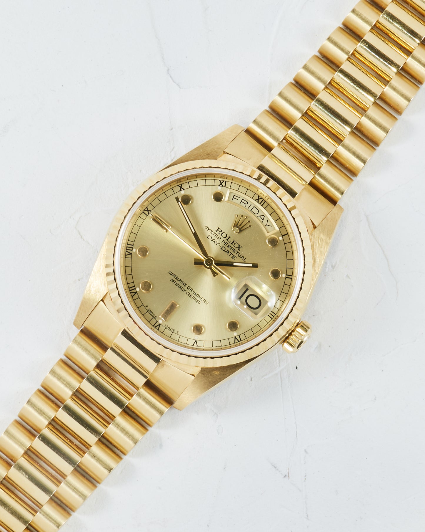 ROLEX DAY-DATE PINBALL DIAL WITH FULL SET OF BOX & PAPERS