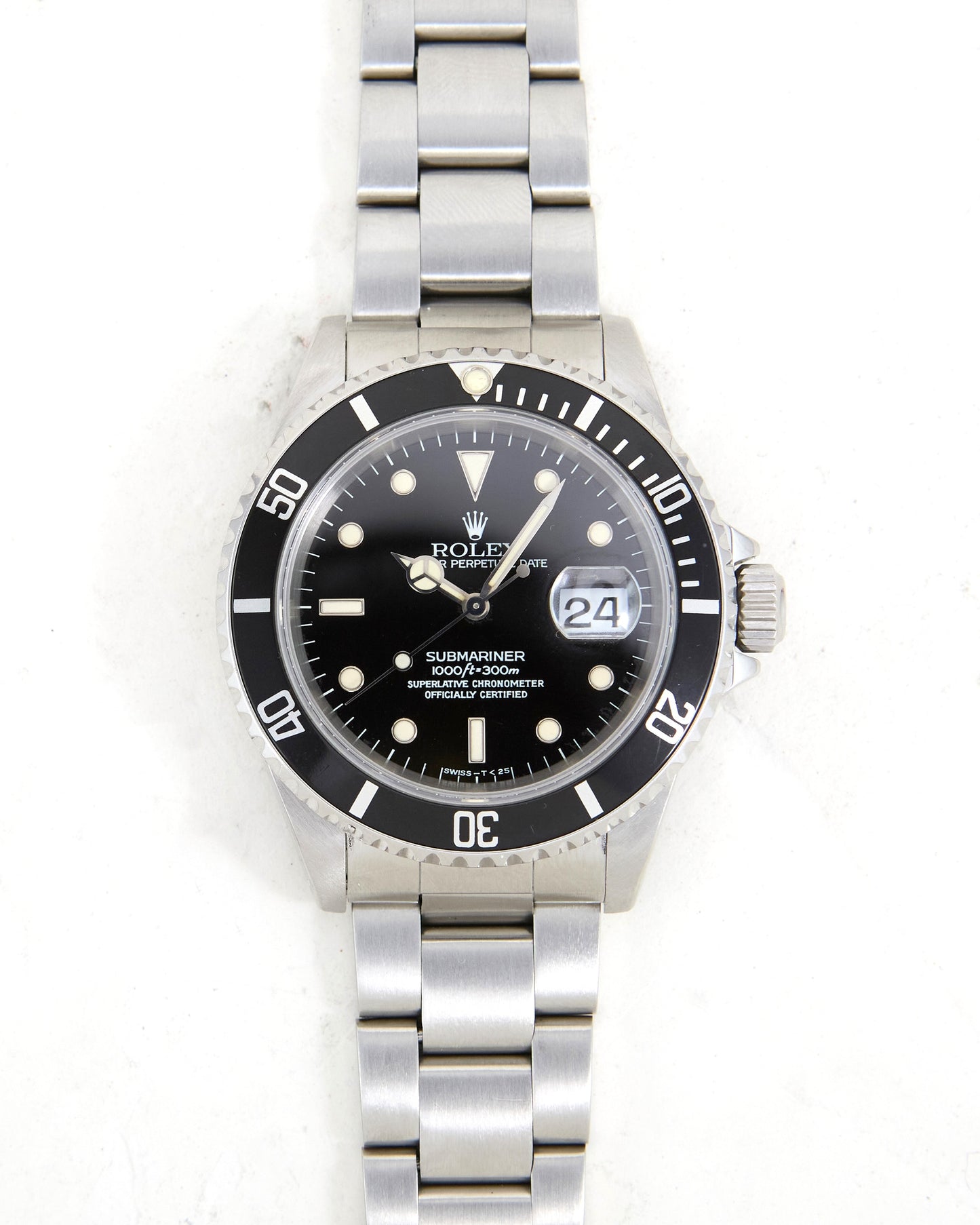 Rolex Submariner 16610 with Creamy Dial and Papers