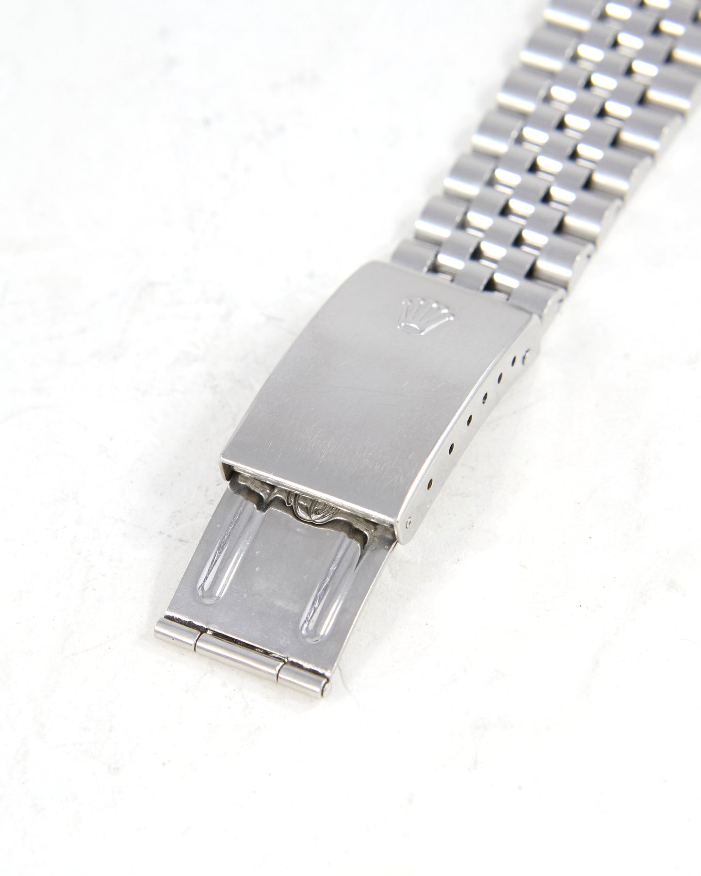 Rolex Datejust 16220 Silver Tapestry Dial on Jubilee