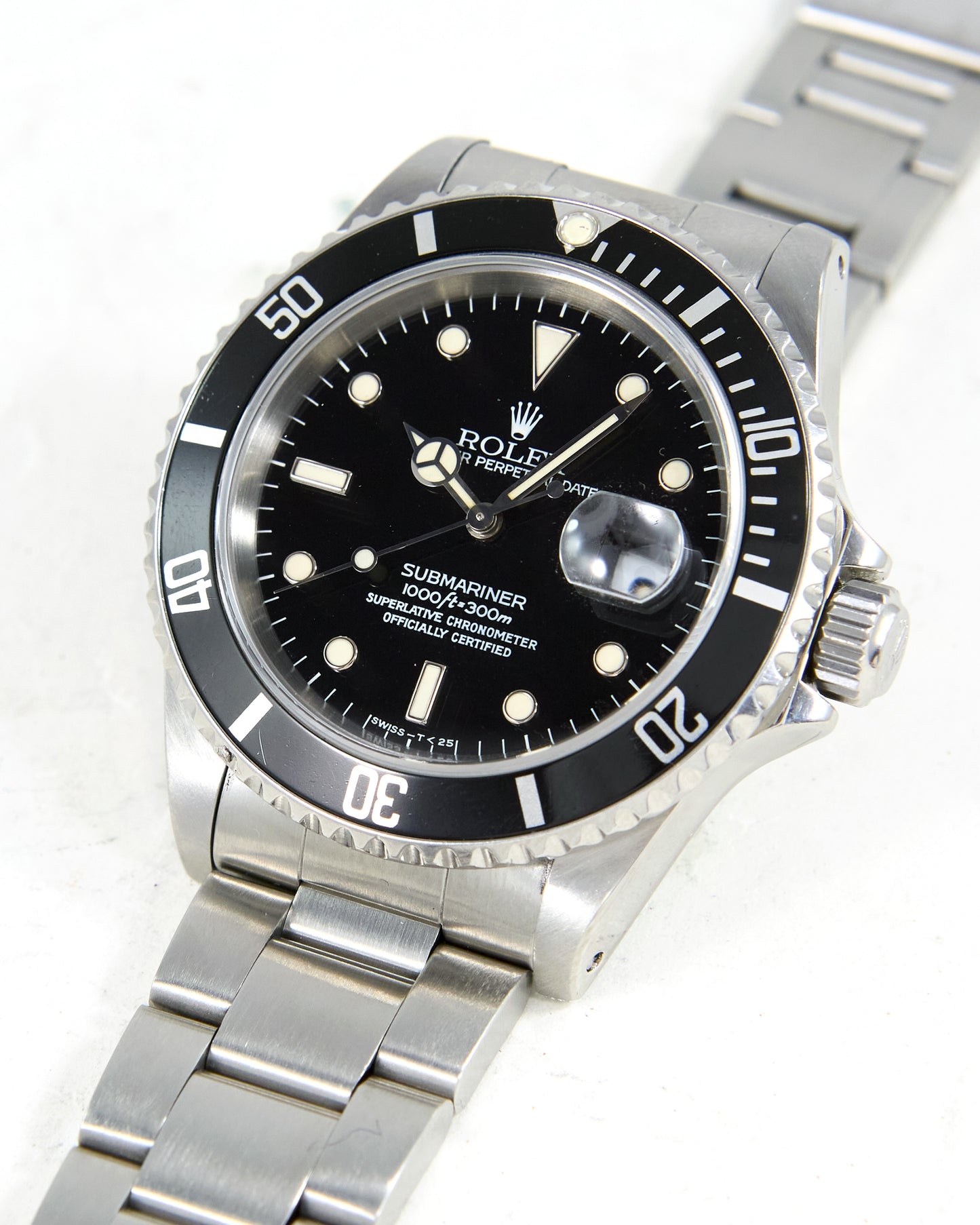 Rolex Submariner 16610 with Creamy Dial and Papers