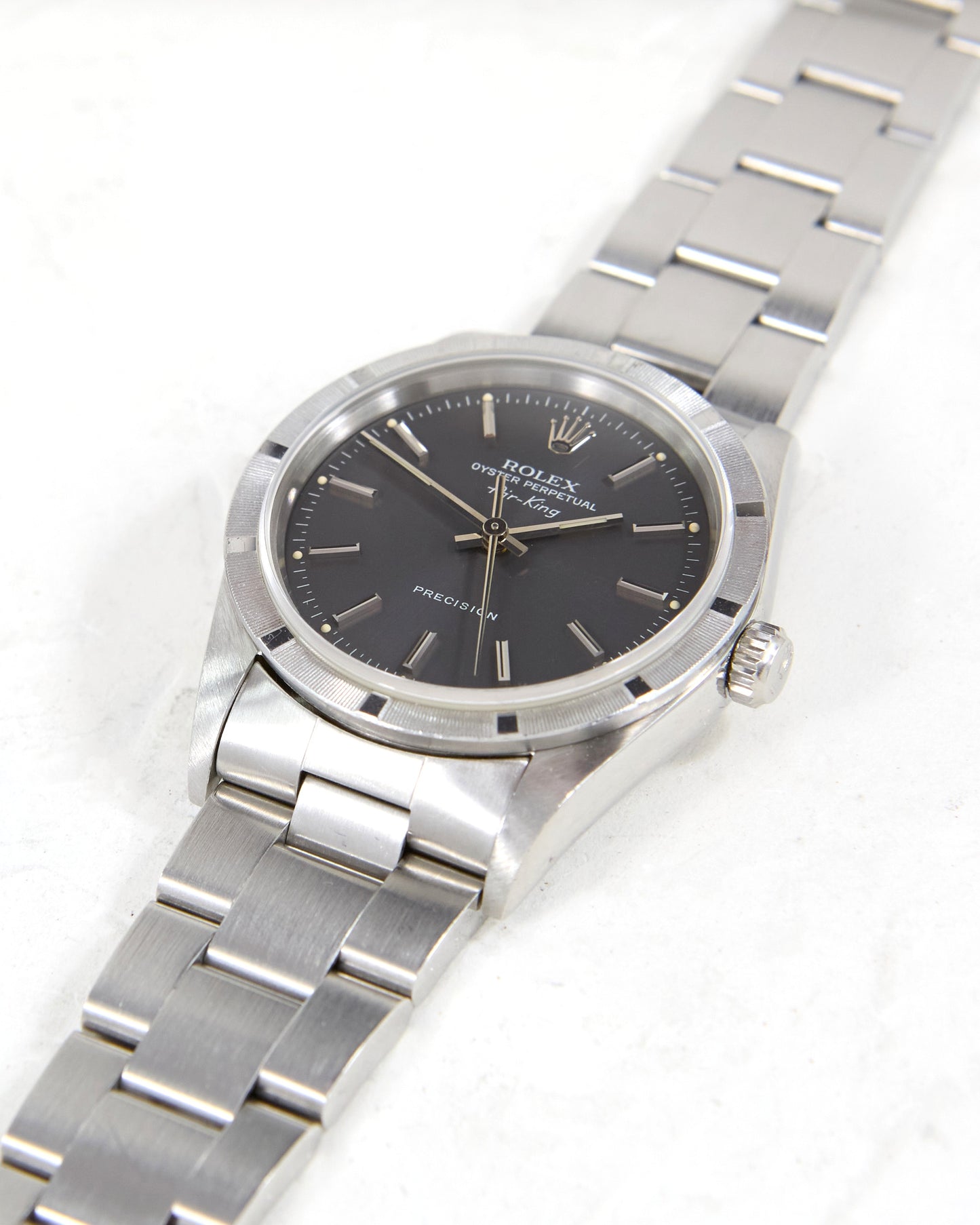 Rolex Air-King 14010 with Slate Dial and Papers