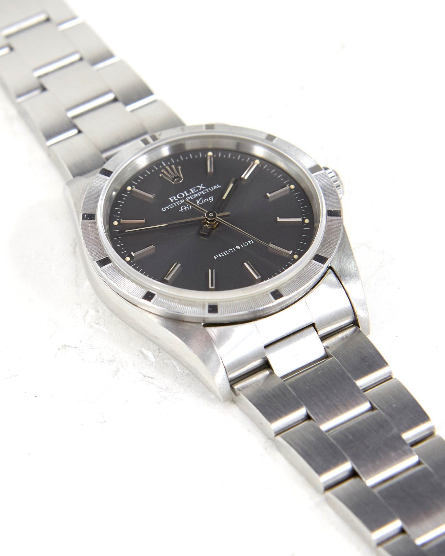 Rolex Air-King 14010 with Slate Dial and Papers