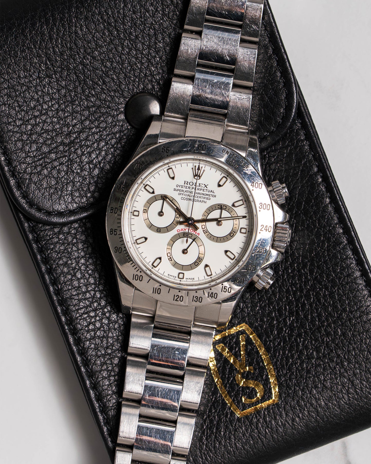 Rolex Daytona 116520 "Unpolished P-Serial" Dial Turning Creamy on Oyster Bracelet