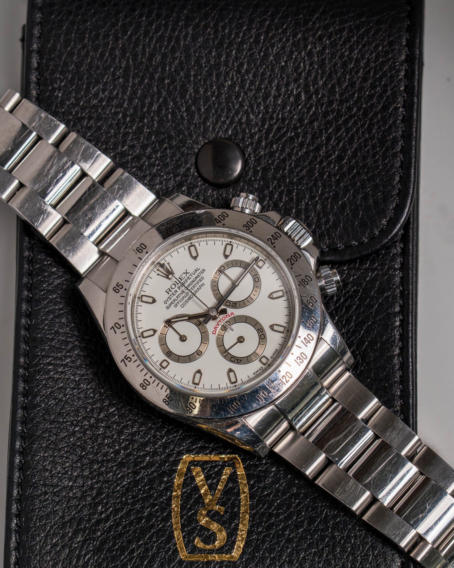 Rolex Daytona 116520 "Unpolished P-Serial" Dial Turning Creamy on Oyster Bracelet