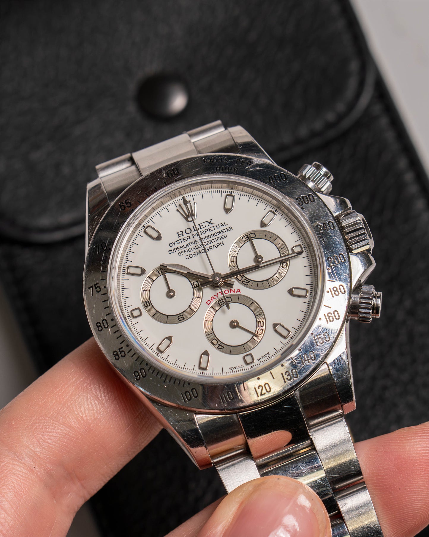 Rolex Daytona 116520 "Unpolished P-Serial" Dial Turning Creamy on Oyster Bracelet