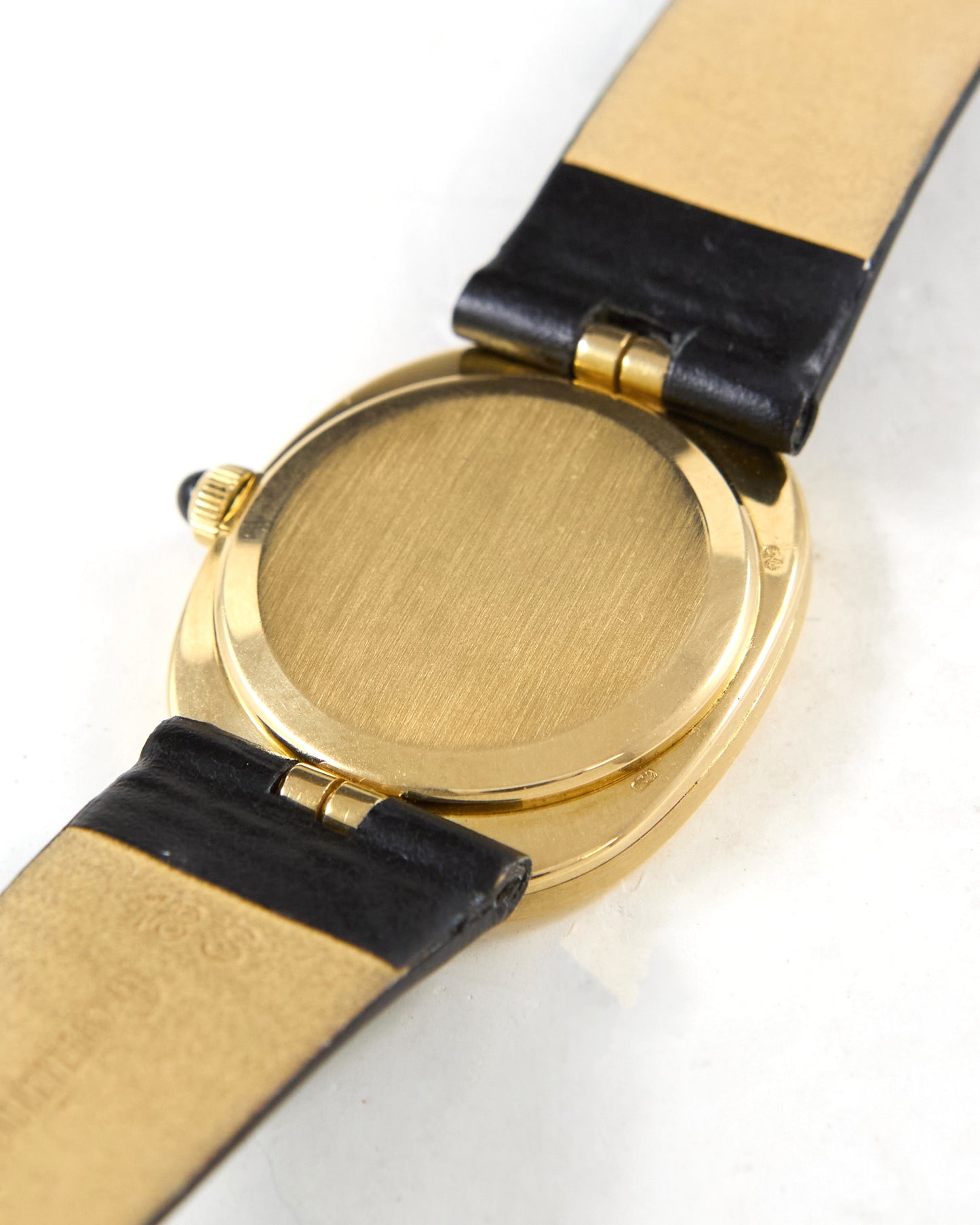Patek Philippe Ellipse 3848/900 Onyx Dial in Yellow Gold Case on Leather Strap with Patek Ellipse Buckle