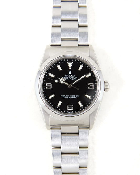 Rolex Explorer I 14270 "Swiss Only" on Oyster Bracelet