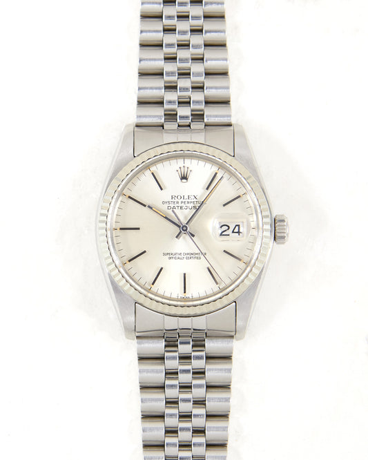 Rolex Datejust 16014 Silver Dial on Jubilee Bracelet