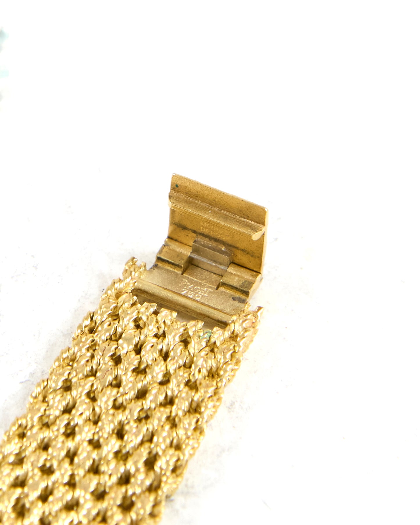 Piaget Braided Bracelet Watch with Lapis Dial in Yellow Gold Case and Bracelet