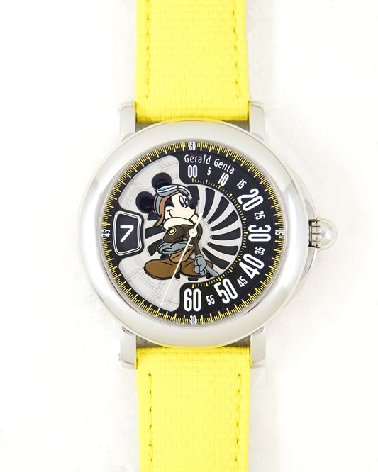 Gerald Genta Fantasy Retro Mickey Mouse Aviator RSF.X.10 Automatic with Box & Papers