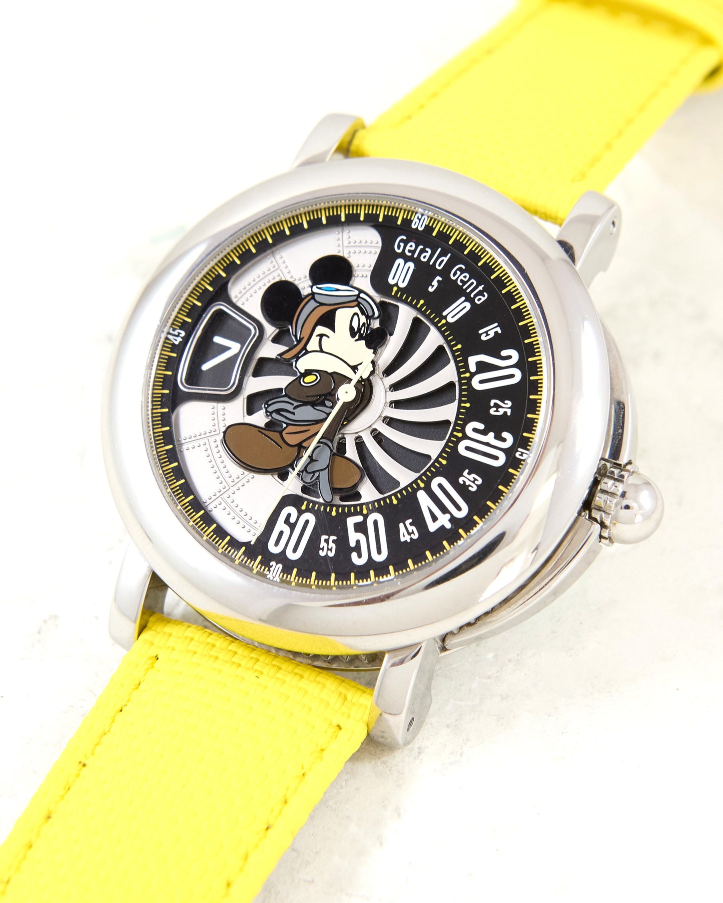 Gerald Genta Fantasy Retro Mickey Mouse Aviator RSF.X.10 Automatic with Box & Papers