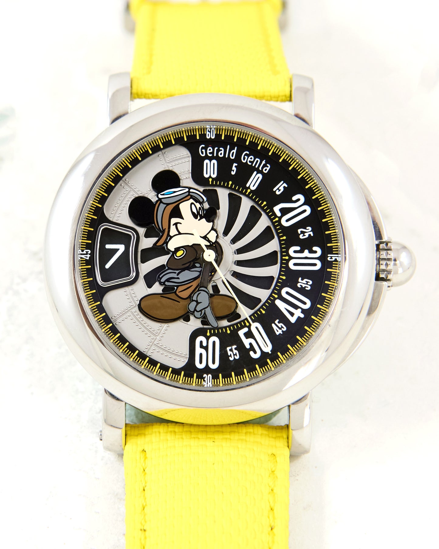Gerald Genta Fantasy Retro Mickey Mouse Aviator RSF.X.10 Automatic with Box & Papers