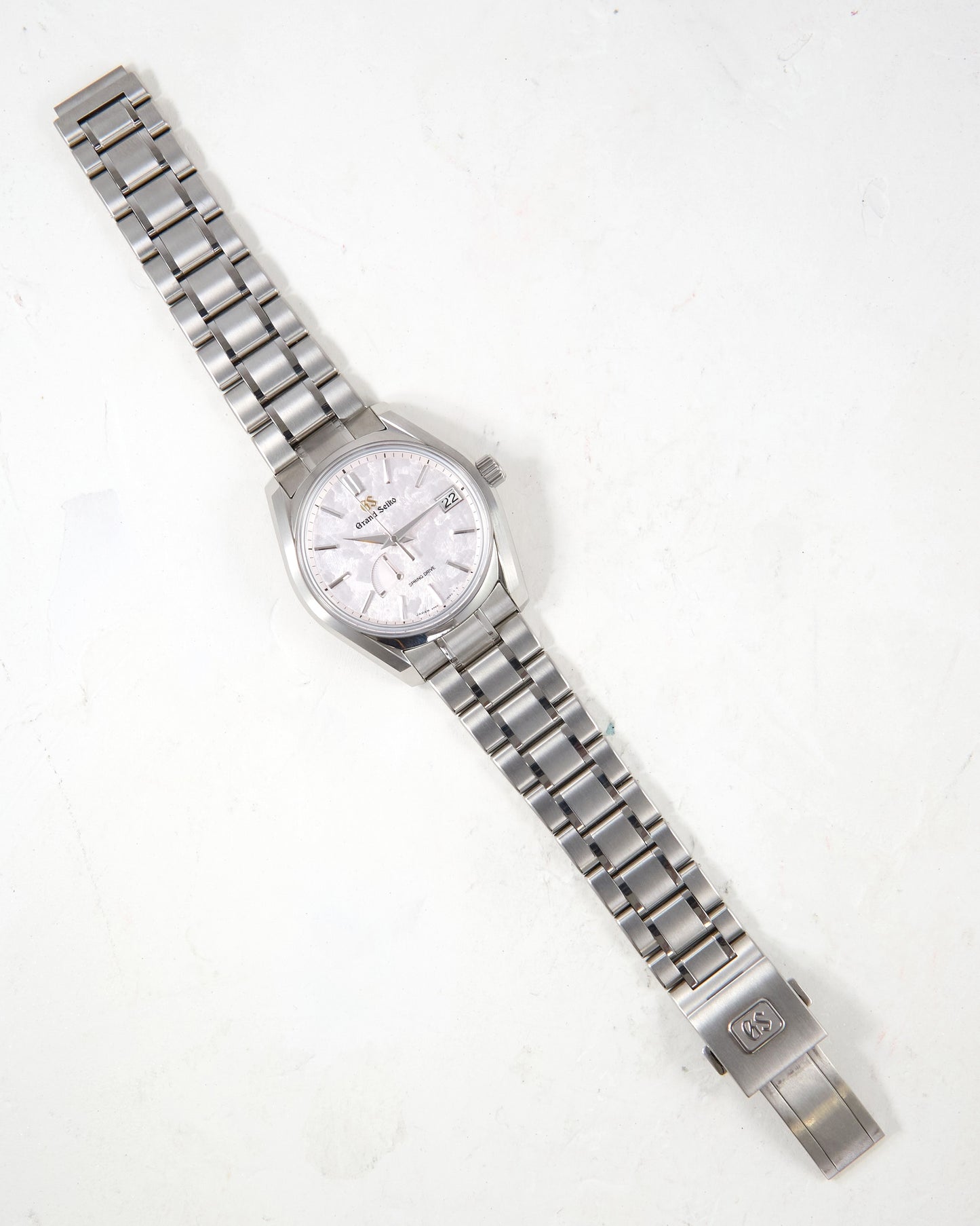 Grand Seiko Shunbun The Vernal Equinox SBGA413G Pink MOP Dial in Titanium with Box & Papers