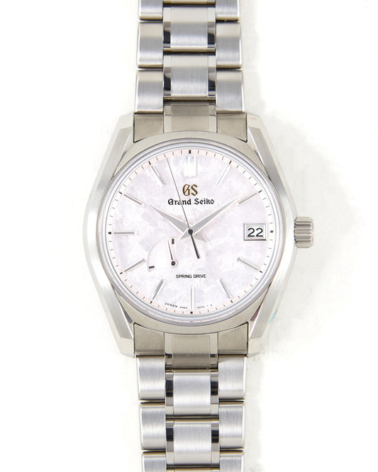 Grand Seiko Shunbun The Vernal Equinox SBGA413G Pink MOP Dial in Titanium with Box & Papers