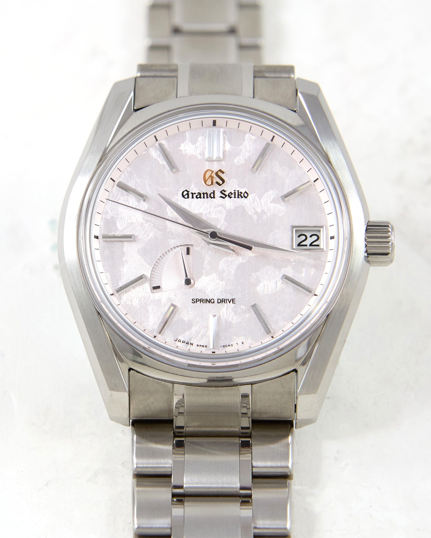 Grand Seiko Shunbun The Vernal Equinox SBGA413G Pink MOP Dial in Titanium with Box & Papers