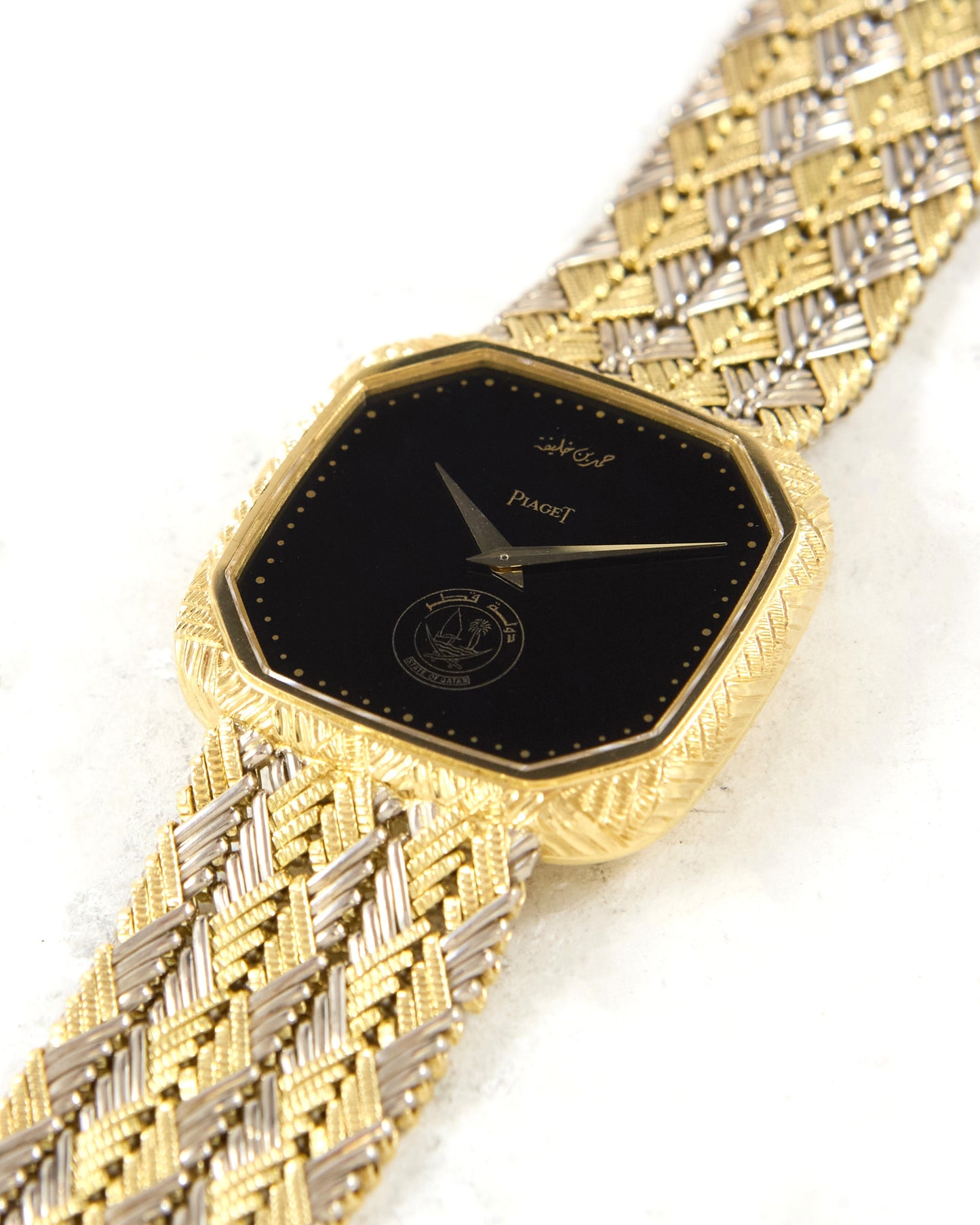 Piaget State of Qatar in Yellow and White Gold Case and Bracelet