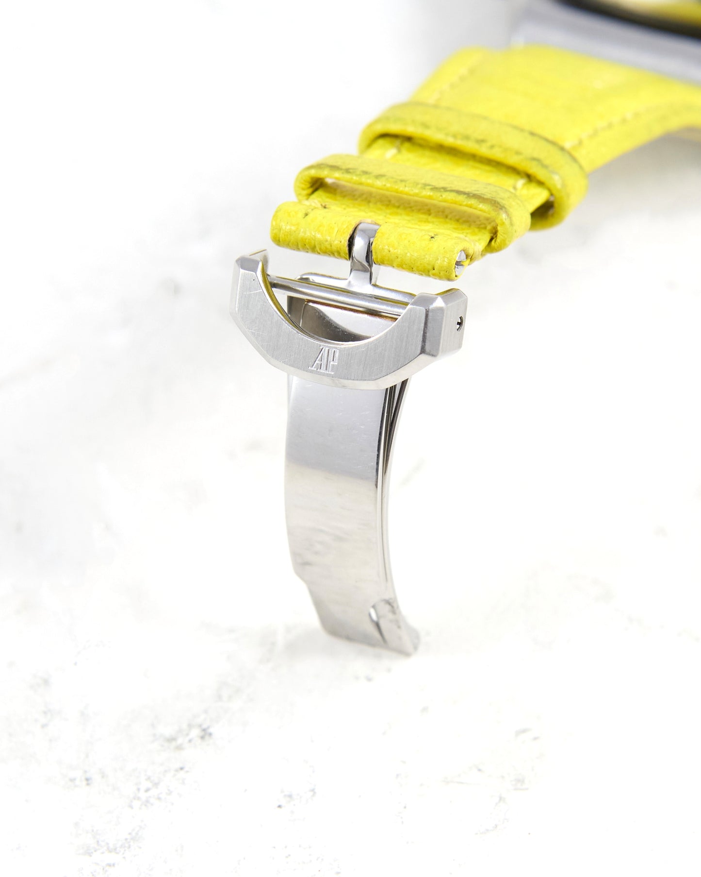 Audemars Piguet Royal Oak Offshore Chronograph 25770ST with Yellow Dial and Strap