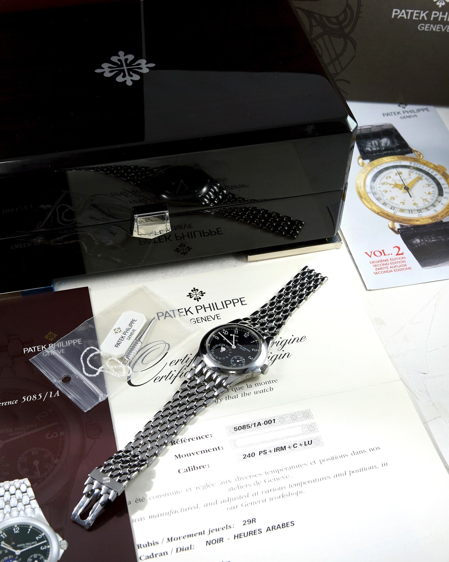 Patek Philippe Neptune Power Reserve Moonphase 5085 in Steel with Box & Papers