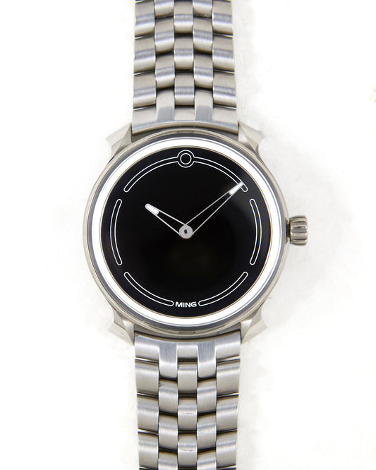 Ming 19.05 Black Dial in Grade 5 Titanium Case and Bracelet with Box & Papers - 1 of 15 Examples Made